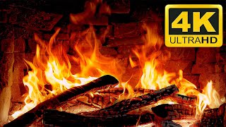 3 Hours of Wonderful Chrismas Fireplace 4K UHD 🔥 Virtual Fireplace 4K  Relaxing Fireplace Ambience [upl. by Airdnal936]