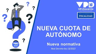 NUEVAS CUOTAS DE AUTÓNOMOS [upl. by Airan]