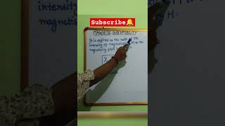 Magnetic Susceptibility short magnetism class12physics [upl. by Adley]