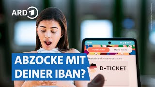 Betrug mit Deutschlandtickets Sicherheitsrisiko SEPALastschrift 😲💸  Marktcheck SWR [upl. by Sinoda4]