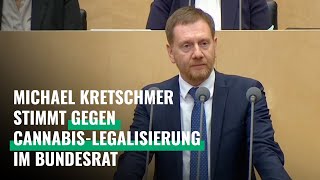 Kretschmer stimmt gegen CannabisLegalisierung [upl. by Nneb]