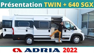 Présentation ADRIA 640 SGX Twin  modèle 2022 Instant CampingCar [upl. by Bren260]