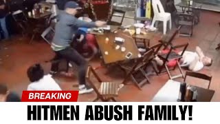 4 Hitmen Ambush Man During Family Dinner—Shocking Attack Caught on Camera [upl. by Dodge445]