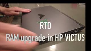 Upgrading RAM in HP Victus Gaming Laptop [upl. by Kielty]