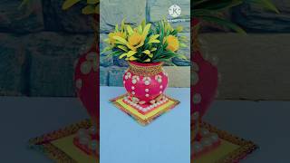 Flower pot decoration viralshorts flowerpot diy shorts artistriya craft [upl. by Elladine]