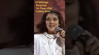 🎉 14YearOld Celine Dion Surprised 😱 by 13 Siblings 👫👭👬 [upl. by Adleme191]