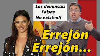 NO EXISTEN LAS DENUNCIAS FALSAS  según Íñigo Errejón ahora cambia de Opinión [upl. by Afatsum]