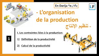 I Les contraintes liées à la production Définition et Calcul de la productivité [upl. by Uehttam]