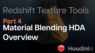 Redshift Texture Tools For Houdini  Material Blending [upl. by Annohs327]