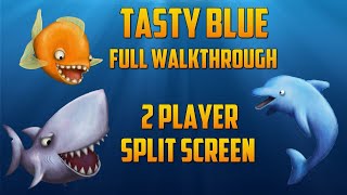 Tasty Blue  FULL WALKTHROUGH  2 PLAYER SPLIT SCREEN [upl. by Claud647]