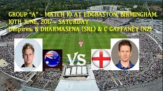 Highlights of Australia VS England  ICC Champions Trophy  10th June 2017 [upl. by Wiseman441]