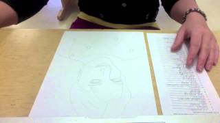 Micrography SelfPortrait  Words amp Art Combined  Demo Video  Art Lesson [upl. by Aneleve939]