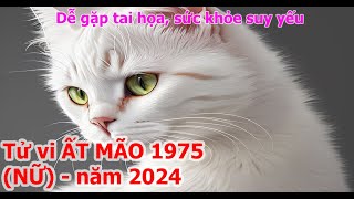 Tử Vi Ất Mão 1975 Nữ mạng năm 2024 Dễ gặp tai họa sức khỏe suy yếu [upl. by Corrinne]