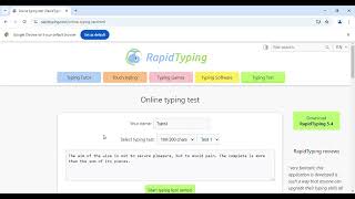 How to open rapid typing in google chrome without downloading it [upl. by Ignacia]