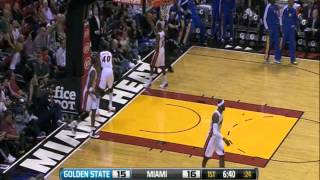 David Lee Right Handed Dunk vs Heat [upl. by Kurr]