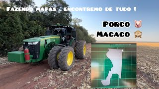 Ep 331 mapeando áreas  trator 8370R Jonh deere e monitor 2020 Momentum [upl. by Osana728]