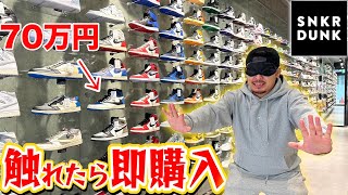 【一足70万越え⁉︎】触ったら即購入‼︎目隠しショッピングinスニーカーダンクが怖すぎたww [upl. by Ardnal168]