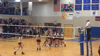 Watch Fruitport volleyball clinch quarterfinal win [upl. by Wiley]