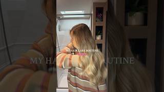 Blonde balayage hair care routine😍So shiny hair💖 haircareroutine haircaretips haircare [upl. by Ailyt841]