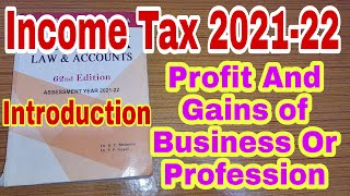 Income Tax 202122  Profit and Gains of Business or Profession  Introduction  Pgbp  Bcom  ccsu [upl. by Silvana]