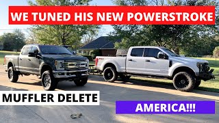 201720182019 F250F350 How to MUFFLER DELETE and tune with ez lynk [upl. by Itsyrk]