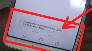to unpin this screen touch and hold back and overview at the same time [upl. by Thoma]