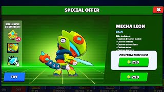 MECHA LEON 🤖  299 GEMS    Brawl Stars [upl. by Shuler]