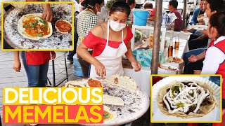 Memelas Popular Oaxacan Street Food [upl. by Aikkan]