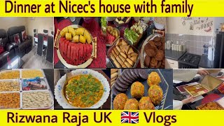 Dinner At Niece’s House With Family  Having Dinner With My Niece’s Rizwana Raja UK 🇬🇧 Vlogs [upl. by Aivataj]