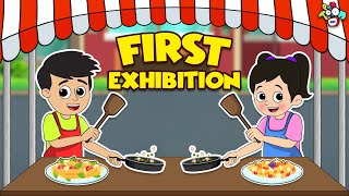 Try New Things  First Exhibition  Animated Stories  English Cartoon  Moral Stories  PunToon Kid [upl. by Akihsal]