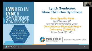 Lynch Syndrome More Than One Syndrome Gene Specific Risks [upl. by Nylesoy]