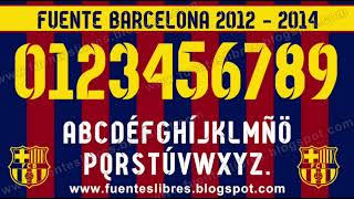 Tipografia Barcelona 2012  2013  2014 free download Barcelona Font 2012  2013  2014 [upl. by Jarl]