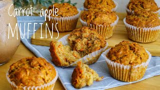 Muffins for my picky toddler carrot apple muffins recipe and home cafe recipe [upl. by Silvano]