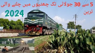 Summer Vacation Special Train amp39Up Jaffar Express Crossing with 14Dn Awam Express [upl. by Yong]