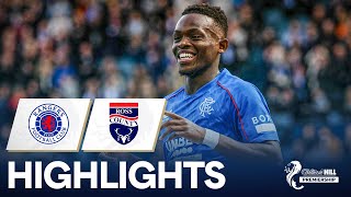 Rangers 60 Ross County  Matondo Shines As Rangers Dismantle County  William Hill Premiership [upl. by Lebana]