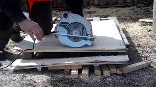 Einhell BTCS 14001 Circular Saw and Wood Cutting [upl. by Jacobine]