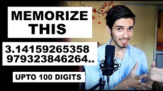 Memorize the first 100 digits of Pi in 5 Minutes Method to Memorize Any number Mental Maths3 [upl. by Amarillis]