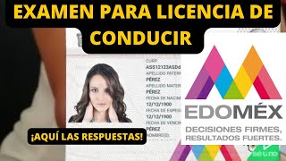 EXAMEN TEÓRICO DEL REGLAMENTO DE TRÁNSITO  ESTADO DE MÉXICO  MASSIOSARE  TUTORIALES [upl. by Erdnaet]