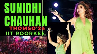 Sunidhi Chauhan at IIT Roorkee live Thomso 24 bollywood sunidhichauhan iitroorkee concert [upl. by Uno935]