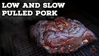 Low And Slow Smoked Pulled Pork  Overnight Pork On A Pellet Grill [upl. by Nerradal]