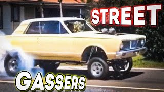 🟥 GASSERS ON THE STREET 💨 COMPILATION 1960S GASSER DRAG CARS [upl. by Nahtahoj]