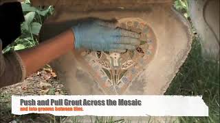 Creating a Vertical Mount Mosaic for Your Garden Using NO Days Mosaic Mesh [upl. by Pallaten]