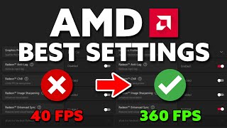 BEST AMD Radeon Settings For GAMING FPS BOOST [upl. by Alexei443]