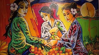 🌻 The RitzCarlton Paintings amp Art exhibition walkaround 🖌 🌈 💚  Mega Kuningan Jakarta [upl. by Alber295]