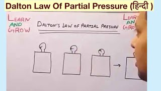 Dalton Law Of Partial Pressure हिन्दी [upl. by Enenstein]