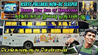 🔴KSRTC BRAND NEW PALLAKKI NONAC SLEEPER BUS TRAVEL VLOG Bengaluru to Chennai  Naveen Kumar [upl. by Ahtilat]