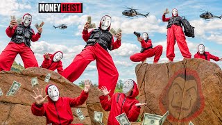 PARKOUR VS MONEY HEIST 6  ZOMBIES No ESCAPE BAD GUYS blocked all routes BELLA CIAO REMIX POV [upl. by Merrell]