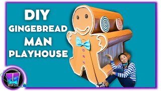 DIY Life Sized Gingerbread MAN Playhouse for kids tutorial [upl. by Stanislaus]