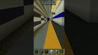 minecraft minecraftshorts estación del metro moderno en Minecraft bedrock zona poniente norte [upl. by Nylrahc]