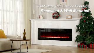 RWFLAME Electric Fireplace  Style and Warmth for Your Home [upl. by Marina562]